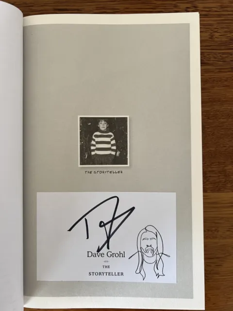 Dave Grohl - The Storyteller Signed Book Autographed Auto Foo Fighters Nirvana