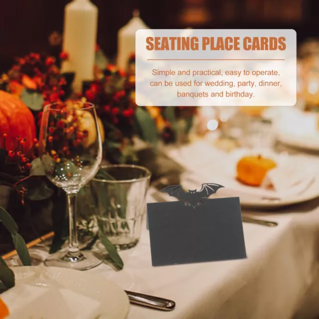 50 Pcs Seat Card Placement Table Setting Cards Wedding Numbers Paper 2