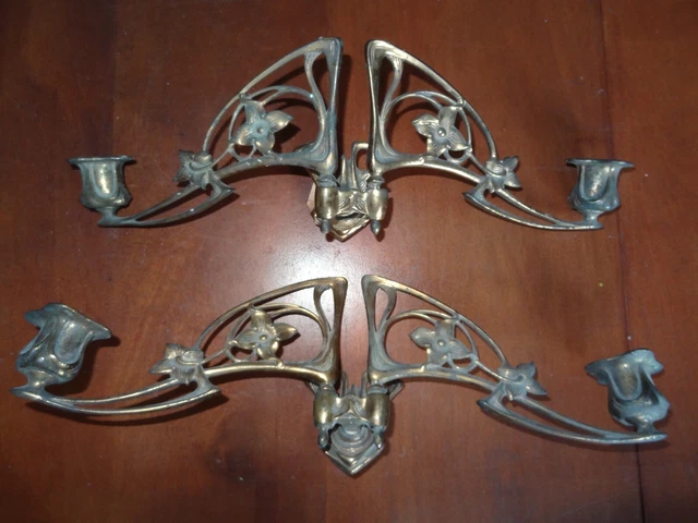 Paire de bougeoirs anciens | Selency