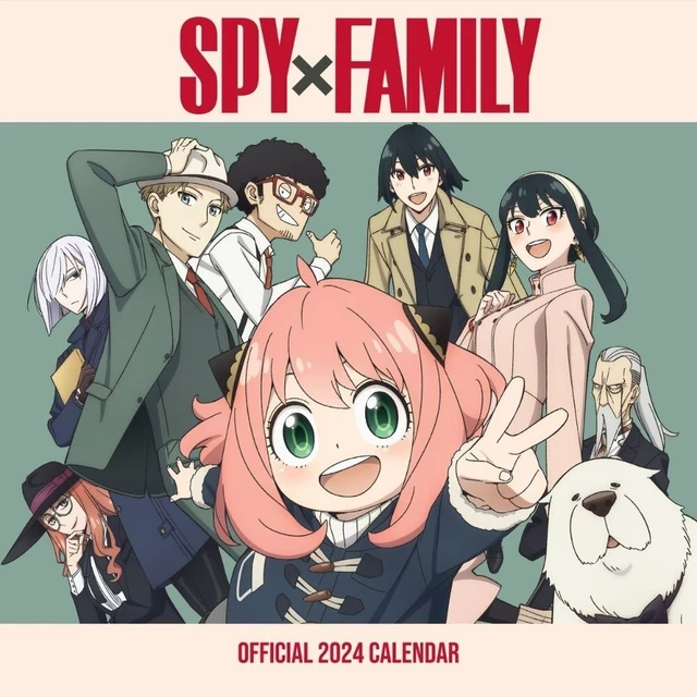 2024 CALENDAR SPY x Family Square Month View Wall Hanging Calendar