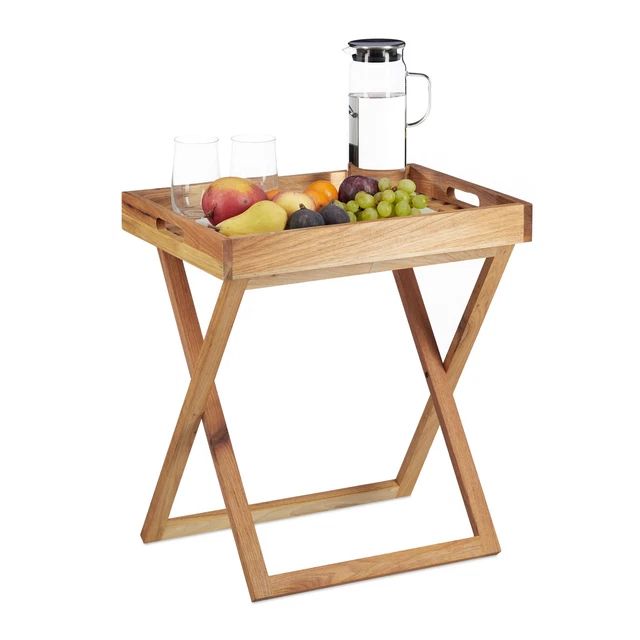 Table d’appoint pliante en bois de jardin - Defora Home