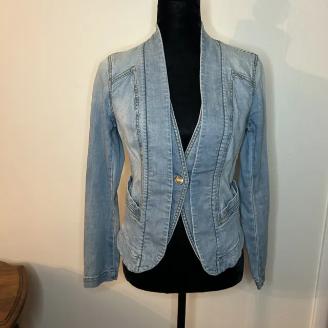 Denim Jacket, Carol Anderson Women’s XS Blazer Jean Jacket
