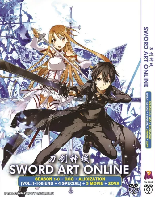ANIME DVD SWORD ART Online Season 1 3 Ggo Alicization English Dubbed EUR 66 09 PicClick IT