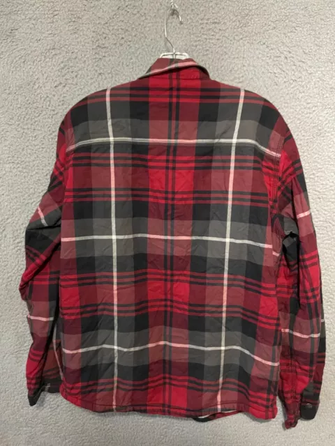 THE NORTH FACE Shirt Flannel Jacket Size Medium Red Adult Cotton $31.99 ...