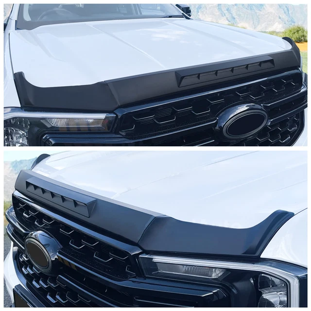 Bug Deflektor Dunkel JHCHAN Otorhaube Deflektor Insekten Und Steinschlagschutz Für Ford Ford Ranger Bug Shield