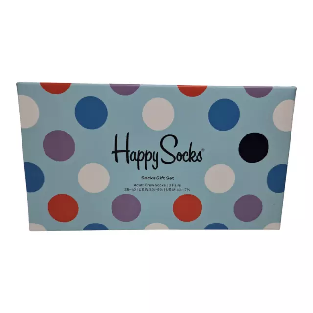 Happy Socks 3er Pack Sonderangebot Lustige Socken Set Geschenkbox Damen Herren