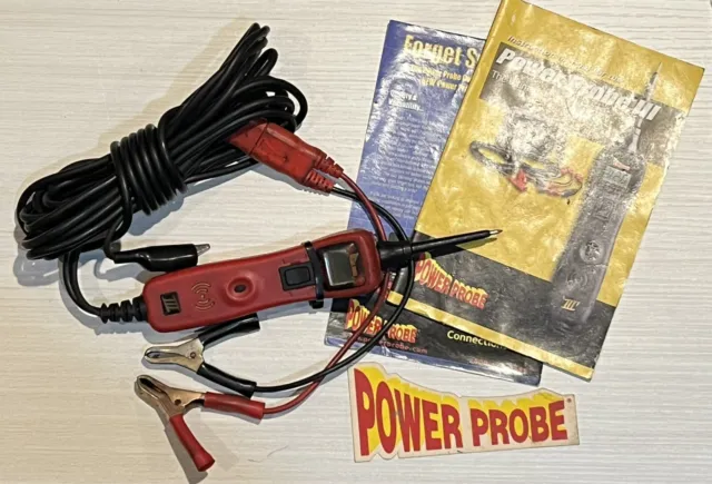 Power Probe 3 III Circuit Tester Red Voltmeter Tool Test Light