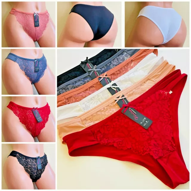 LOT OF 3/6/12 Cheeky Lace Seamless Hipster Panties Soft Lingerie Underwear  Women $8.99 - PicClick