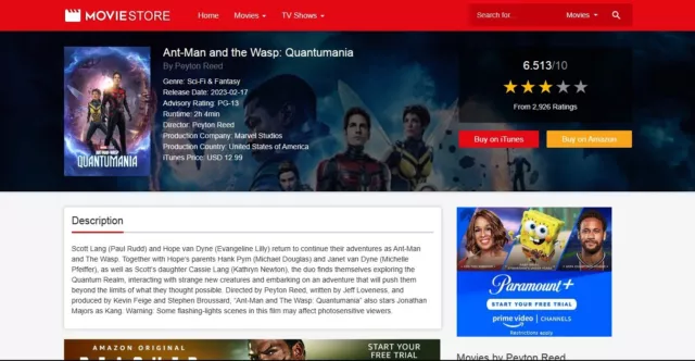 Website for Sale Movies and TV Shows Affiliate Website Amazon + Ads + Itunes 3