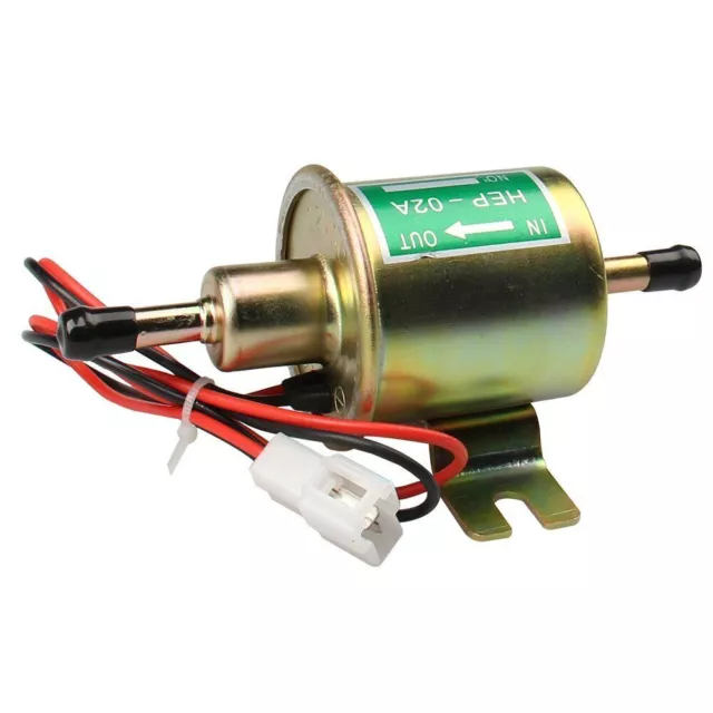 Universal 12V Electric Inline Fuel Pump For Lawn Mowers Small Engine Gas Diesel