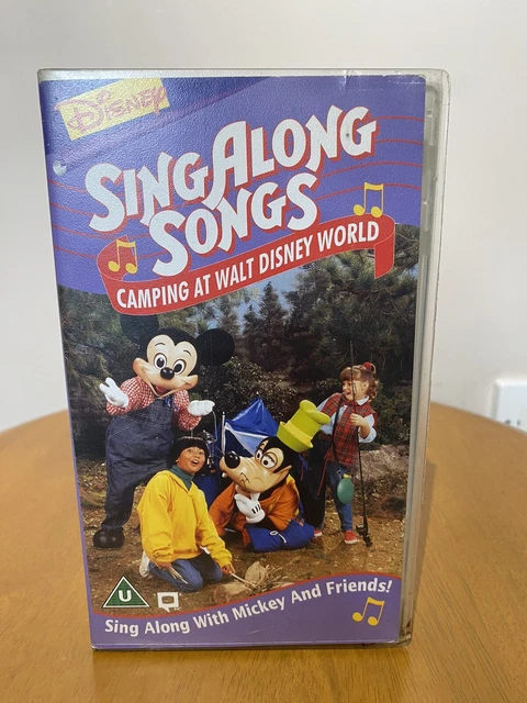 DISNEY S SING ALONG SONGS Camping At Walt Disney World 1994 Cassette 