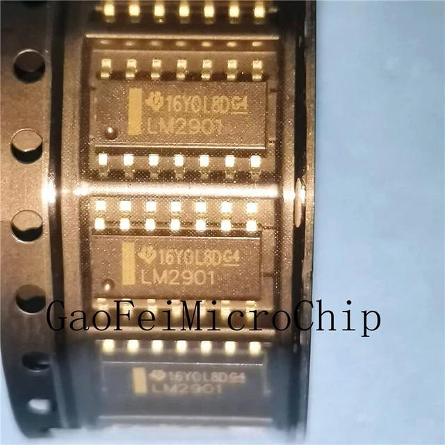 10PCS  LM2901DR  LM2901D  LM2901  LM2901DR2G  SOP-14 Comparators IC  LM29O1