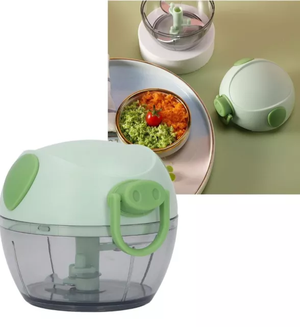 Manual Food Chopper Pull String Pull and Chop,Hand Food Shredder,Onions Chopper