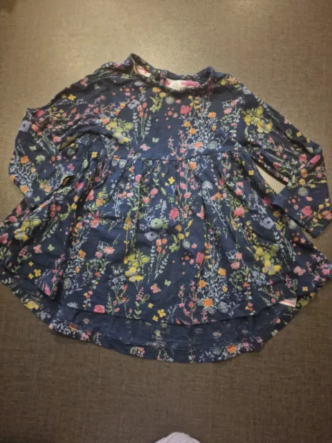 ragazze 12-18 mesi floreale carino abito a tunica manica lunga vestiti estivi giorno dopo