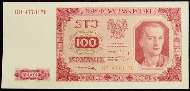 Poland 100 Zloty 1948 P-139 (SLIB-K2904) - BA