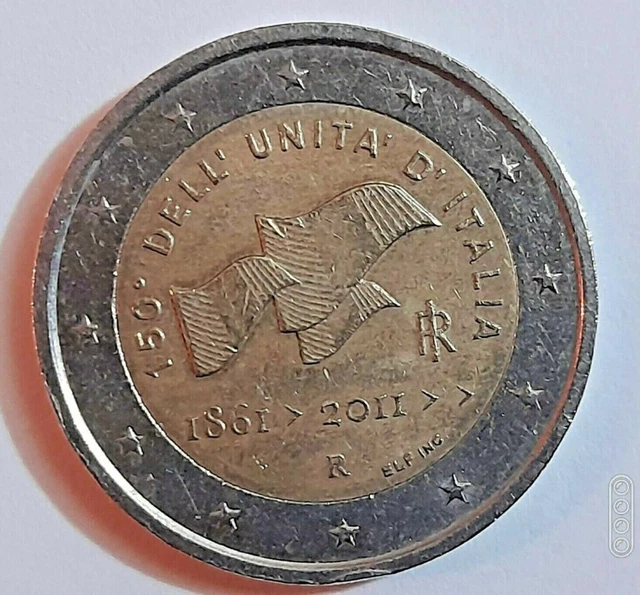 DA 2 EURO ITALIA 150 ANNI UNITA' D'ITALIA da collezione 18612011 EUR 199,00