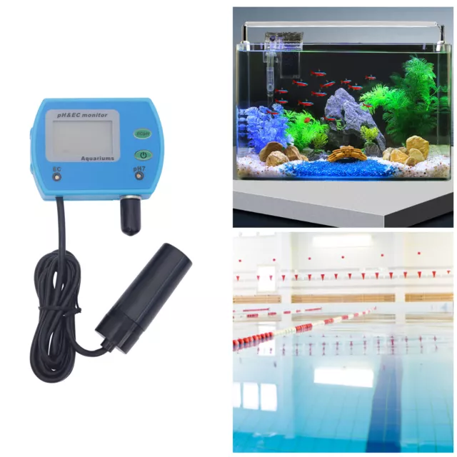 PH Messgerät Digital Wasserqualität Tester LCD EC- Messgerät Prüfer für Aquarium