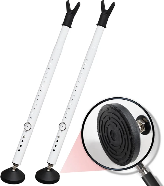 Door Stoppers Security Bar 2 Pack- Heavy Duty Door Jammer - Adjustable