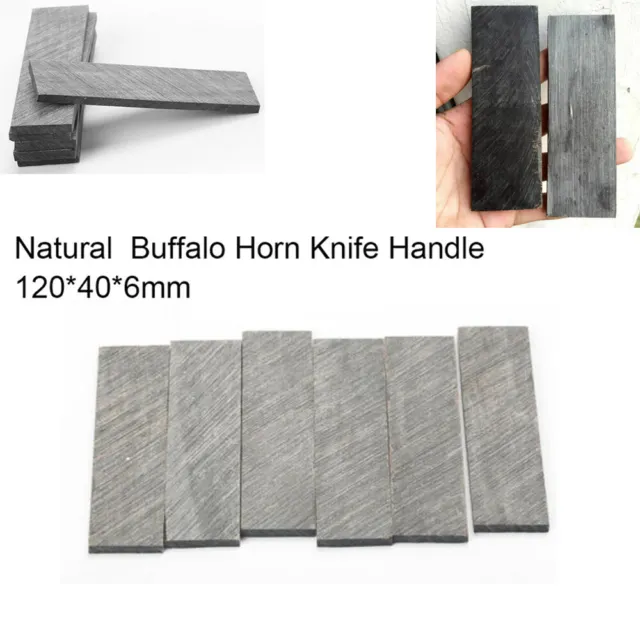 120*40*6mm Real Ox Horn Knife Handle DIY Making Scale Slab Buffalo Horn Material