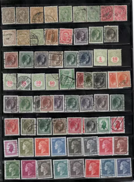 Luxemburg Small Collection year 1859-1957 used Scott=$31
