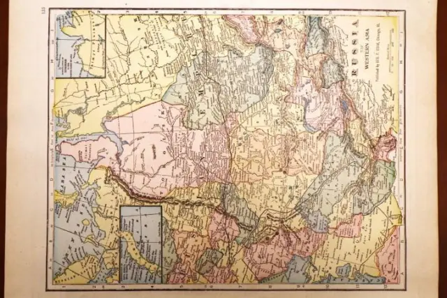 1911 Antique Cram Atlas Map Of Russia-Excellent Detail