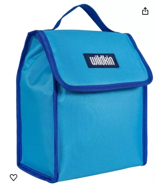 NWT Wildkin Kids Insulated Reusable Lunch Bag Blue