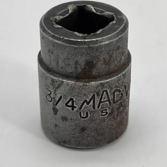 Mac Tools 1/2" Drive 3/4" SAE 6 Point Impact Short Socket VP246 Made in USA USED