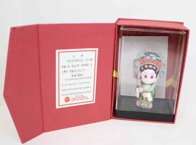 Chinese Peking Opera Handcraft Doll Figurine in Gift Box