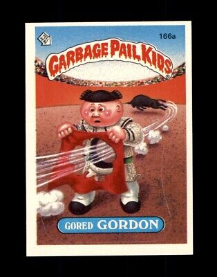 1986 Topps Garbage Pail Kids Series 4 #166a Gored Gordon