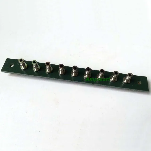 4pcs green nickel plated Fiberglass Turret Terminal Strip 9pin Lug Tag Board
