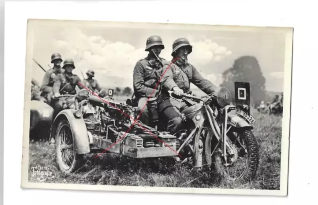 Nr-51960  Foto PK 2,Wk Wehrmacht Motorrad Fp 1940 Eggenburg