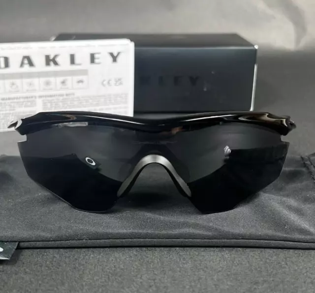 Oakley M2 Frame Sunglasses 0OO9212 Polished Black IRIDIUM Sport Baseball Bike