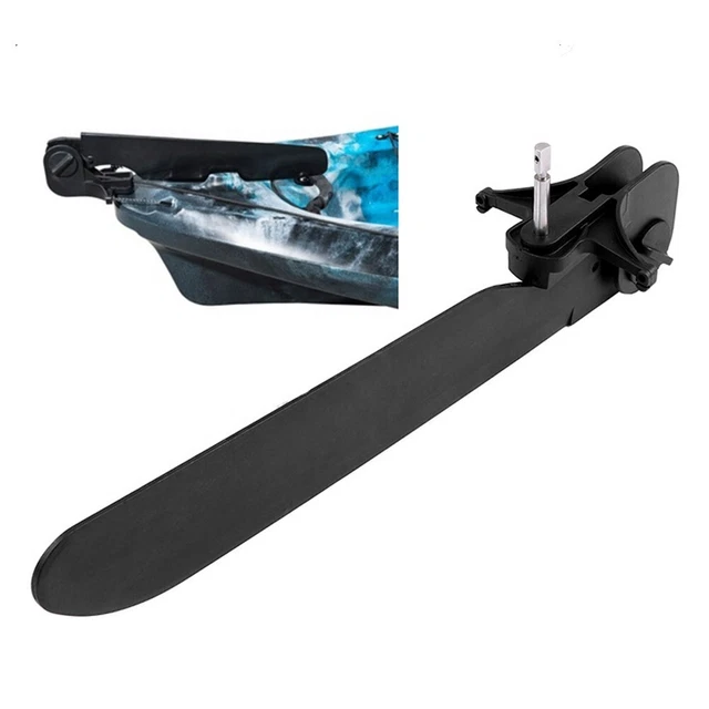 SPYMINNPOO Aileron Central Détachable, Aileron de Suivi de Skeg de Kayak Points de Montage D'aileron Intégrés Noir Bassin Versant Planche de Bassin Aileron Kayak Aileron Canoe Aileron Kayak Hudson