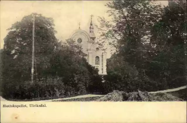 SOLNA Slottskapellet ULRIKSDAL Sverige Brefkort ca 1905 Schweden Sweden Schloss