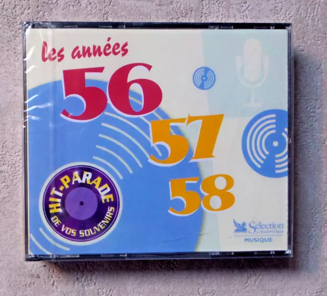 Cd Audio Musique Fr / Coffret 3 X Cd Les Années 56 57 58  Reader's Digest Neuf