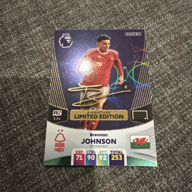 SIGNATURE LIMITED EDITION. PANINI 2024 Adrenalyn XL Football. Brennan