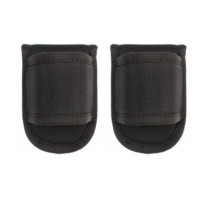 2PCS Nylon Flashlight Torch Cover Black Hanging Bag  Women