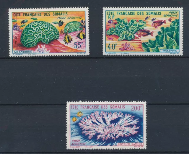 [BIN14863] Somalis Coast 1963 Marine Life good set of stamps very fine MNH