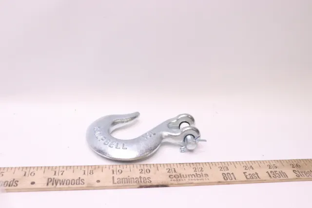 Campbell Clevis Slip Hook 43 Grade Carbon Steel 3,900 Lbs Limit 5/16" T9401524