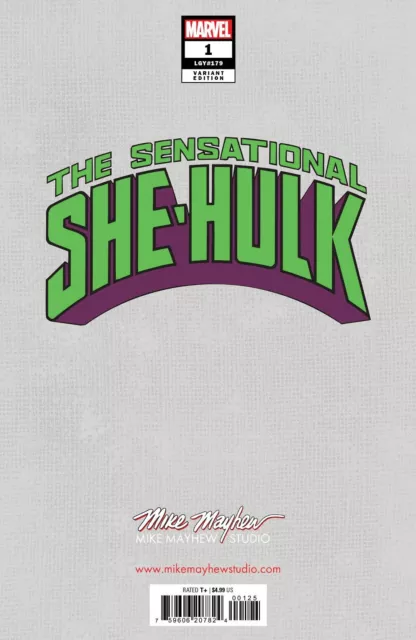 THE SENSATIONAL SHE-HULK #1 Mike Mayhew Studio Variant Cover A Trade Dress Raw 2