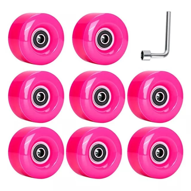 8 Pieces 58X32mm PU Skate Wheel with ABEC-9 Bearings, Durable and6234