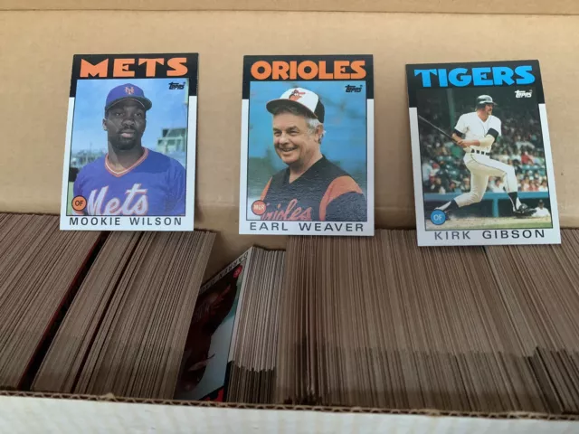 1986 Topps Baseball Complete Set Hand Collated