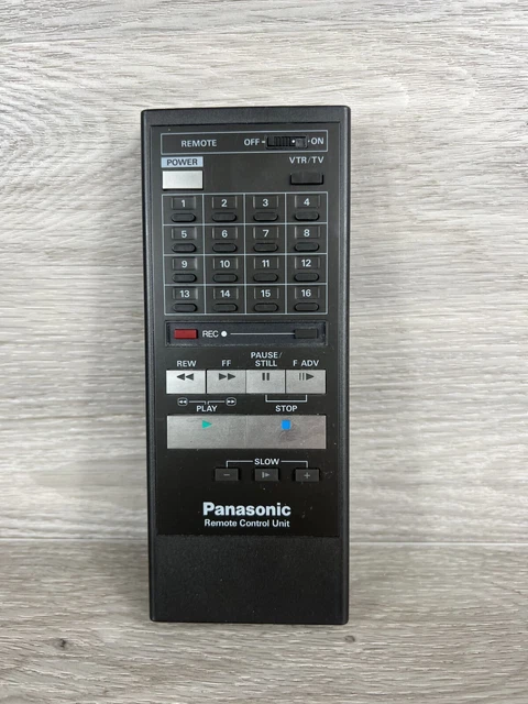 Panasonic VSQ0478 Black Portable Handheld Wireless Remote Control for TV, VTR