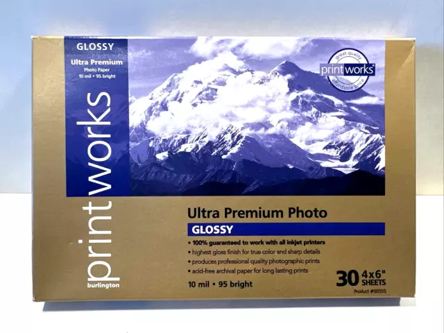 Staples Premium Glossy Photo Paper 4 x 6 60/Pack (19898-CC) 