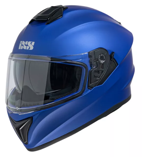 IXS iXS216 1.0 Integralhelm Gr. L Motorrad Helm mit Sonnenblende blau matt