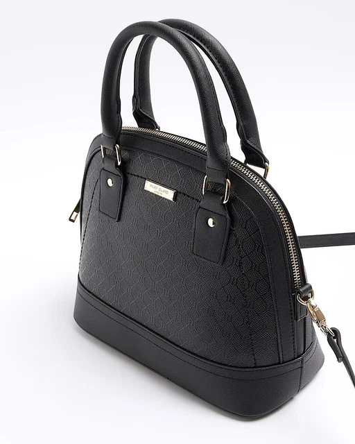 Grey ri hotsell monogram tote handbag