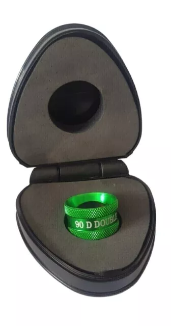 Caja única de color verde con lente asférica doble 90D con envío gratis 2