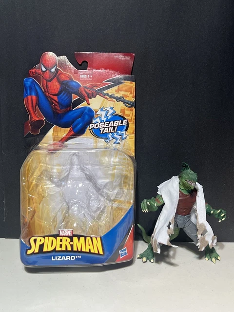 Marvel Legends Spiderman Lizard Action Figure Lab Coat Dr. Connors Poseable Tail