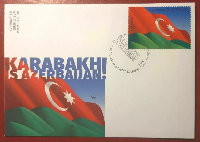 Azerbaijan 2020 * KARABAKH IS AZERBAIJAN * National Flag * FDC **