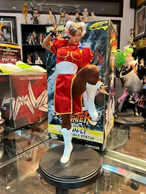 Street Fighter Pcs Chun Li Ex Red Statue Figure